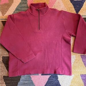 SOLD Tommy Bahama Raspberry Quarter-Zip Pullover